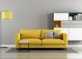 Żółta kanapa w salonie - z czym łączyć?